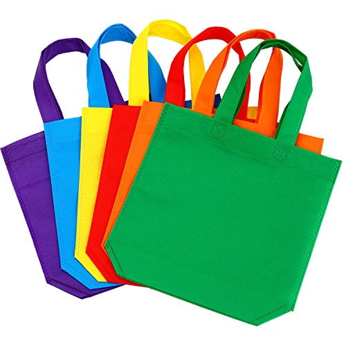 9.8 x 9.8 Inches Elcoho 24 Pieces Non-woven Bags Grocery Goodie Treat Bags Party Gift Tote Bags Reusable Non-woven Candy Bags with Handles for Party Supplies 9.8 x 9.8 Inches Elcoho 24 Pieces Non-woven Bags Grocery Goodie Treat Bags Party Gift Tote Bags Reusable Non-woven Candy Bags with Handles for Party Supplies